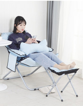 Folding computer chair Dormitory lazy chair Home balcony backrest recliner Student leisure sofa Office single seat