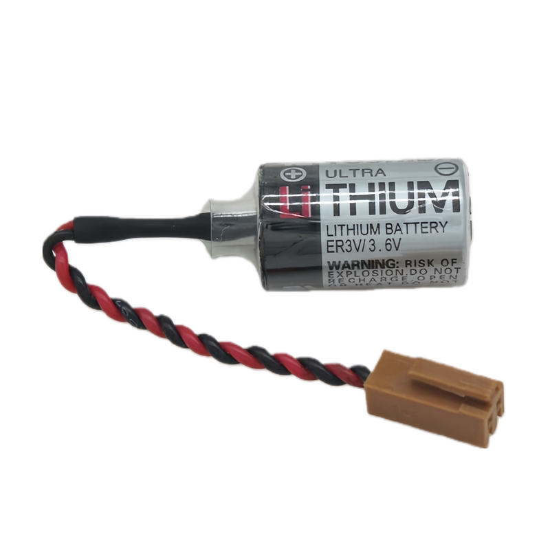 Toshiba Er3V/3.6V Lithium Battery 2P Brown Plug for Yaskawa Cnc Machine Tool Jzsp-Ba01 Driver