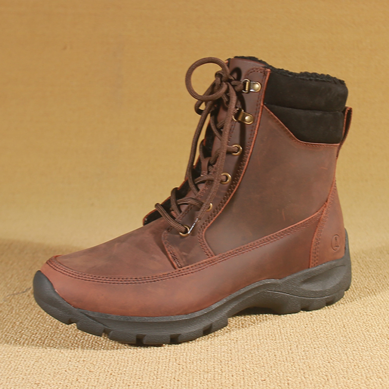 Outdoor North American foreign trade winter, high - gang warm minus 40 degrees men's snow boots head - skin bulk - skin male boots