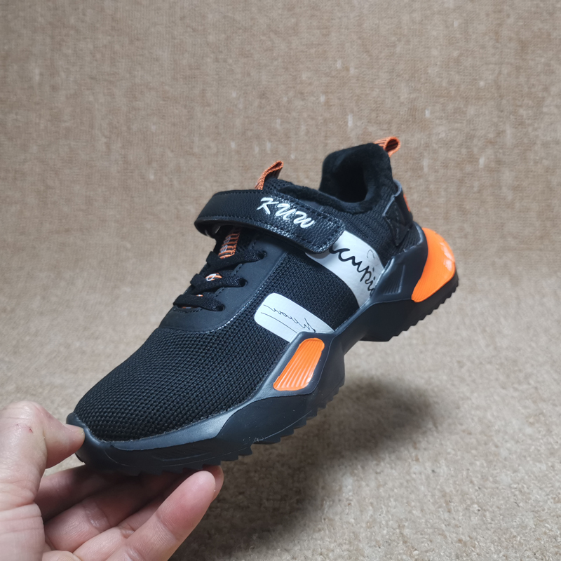 Southern winter boy cotton shoes in primary school sports class wearing sports running cotton shoes lightly breathable and warm