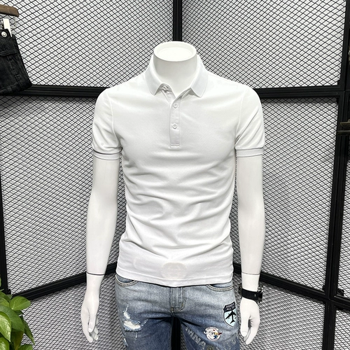 Футболка polo, футболка с коротким рукавом, элитный ростомер для отдыха, облегающий крой