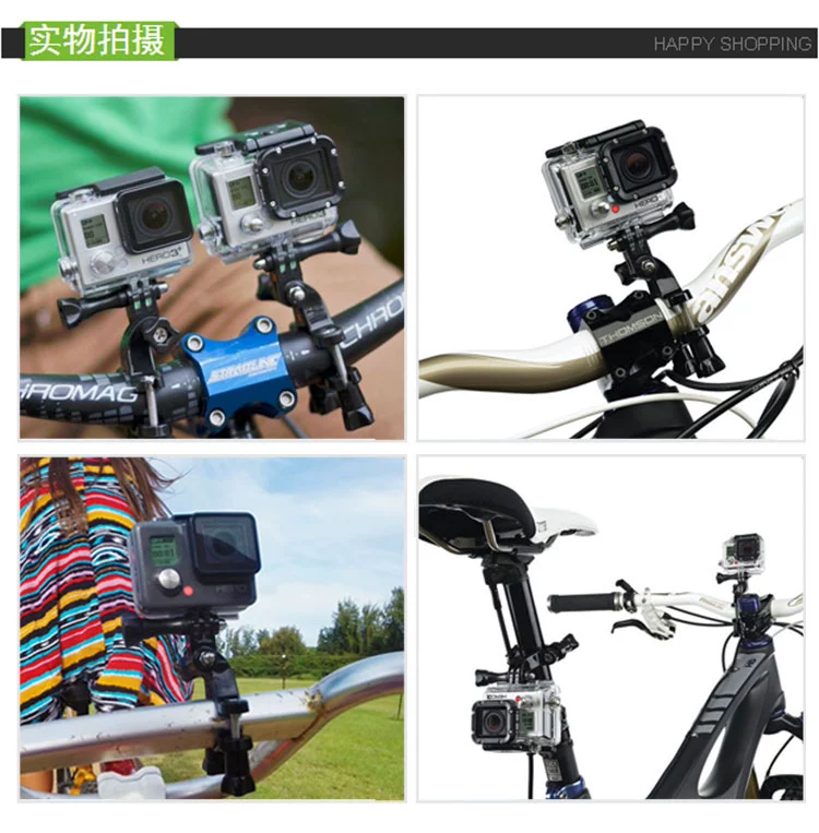 Gopro Hero6 5 4 3 Phiên nhỏ ant máy ảnh gopro phụ kiện cơ sở khung xe đạp