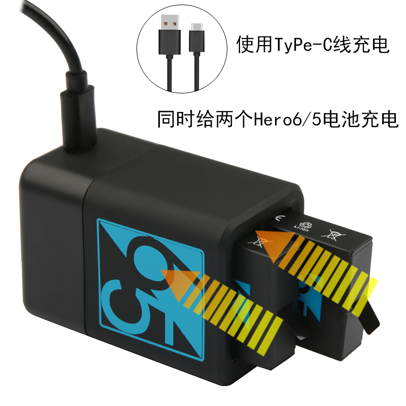 For Gopro Hero8 7 6 5 Black Accessories Spare Dog 5 Battery