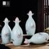 Bình gốm nhỏ hông retro nhà xách tay Jingdezhen Trung Quốc cổ chai rượu vang trắng 1 kg chai rượu sen chai - Rượu vang