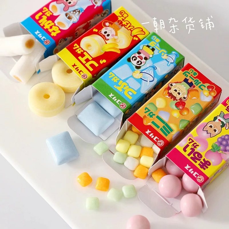 Spot Japan Kris Wubao blowing wave beads assorted mini bubble gum chewing gum children's snacks 38g popular