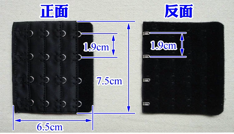 Mua 3 tặng 2 thép không gỉ 4 hàng 4 nút đồ lót lại nút áo ngực khóa khóa dài khóa áo ngực kết nối đồ lót mở rộng khóa