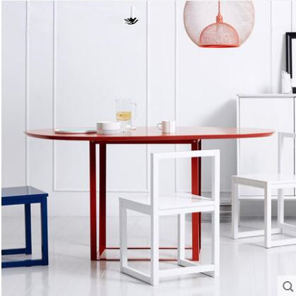 Nordic minimal table Iron desk desk to negotiate table tea table with table table