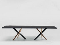 Nordic pure solid wood creative conference table Rectangular desk Long table Large table Simple workbench negotiation table