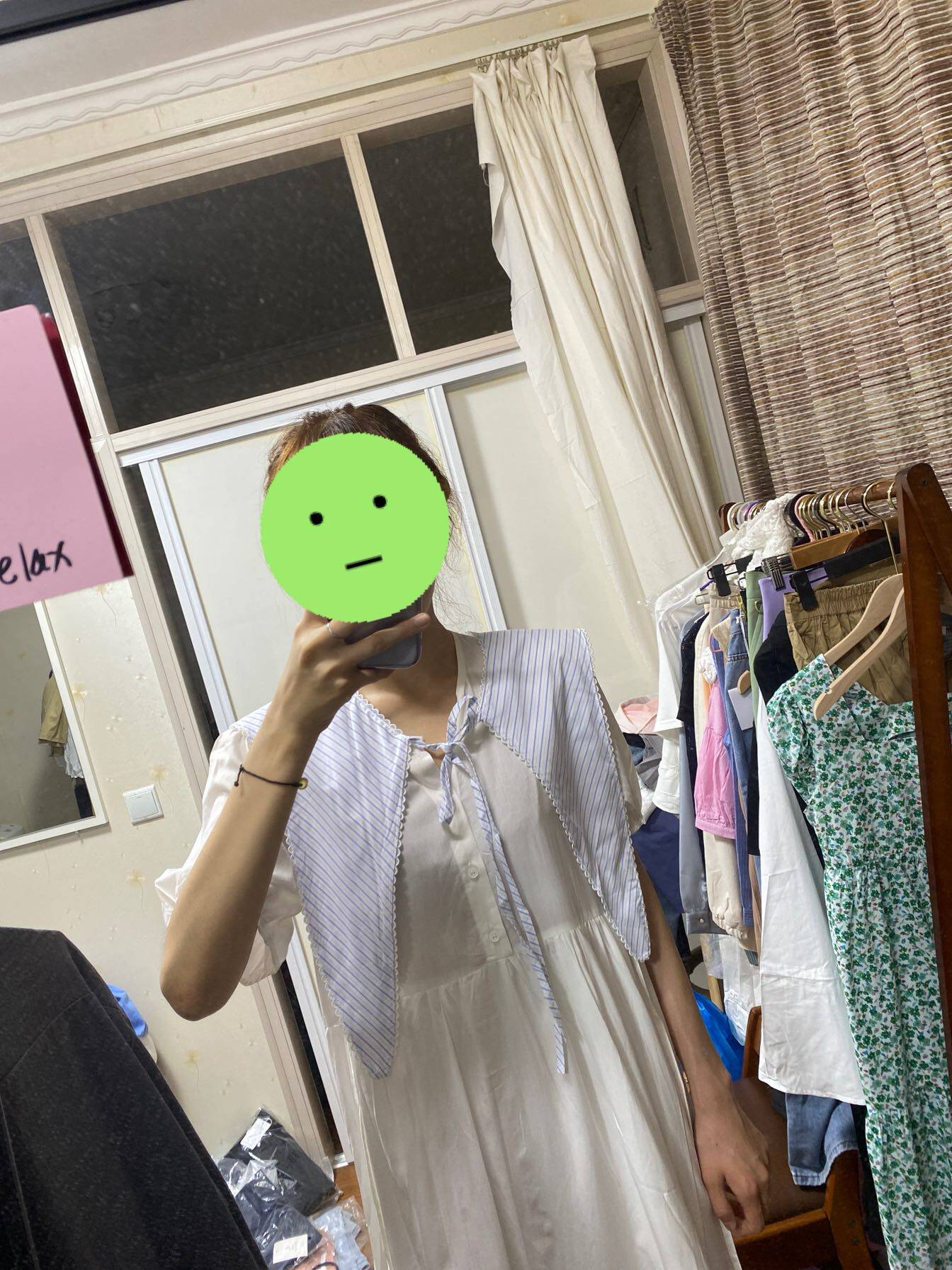 Hangzhou high-goods foreign dress white cotton silk soft