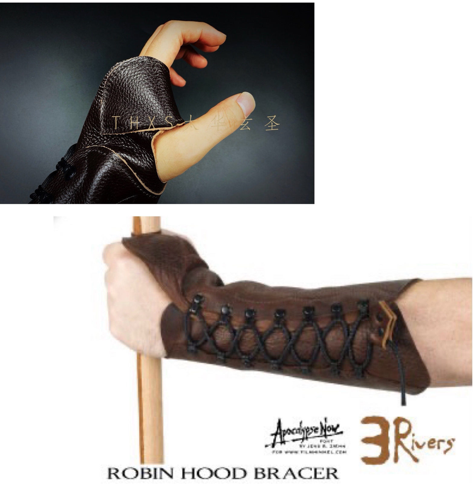 The United States imported Three Rivers Robin Hood HandGuard Arm Protector Leather Arm Protector All-Inclusive Arm Protector Beauty Hunting Arm Protector Taihua Xuansheng