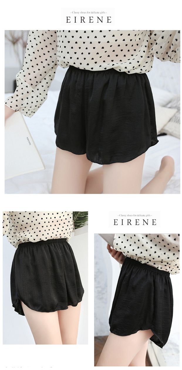 Mùa hè mới quần short lụa nữ quần chống ánh sáng an toàn ba điểm mỏng phần lỏng lẻo cỡ lớn bảo hiểm quần legging - Quần tây thường quần thun ôm nữ cao cấp