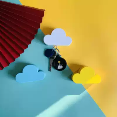 Door key storage ornaments creative porch entrance door wall hanging wall adhesive hook household wall stickers free nail free punching