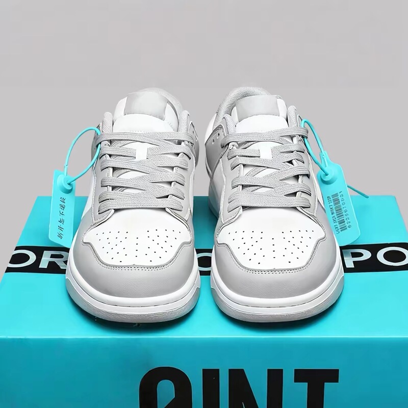 Youth Sneakers in Smoke Gray, White, Black, and Panda Color Combinations for Middle and High School Students, Sports Casual Shoes, Versatile Couple's Shoes, Men's Shoes