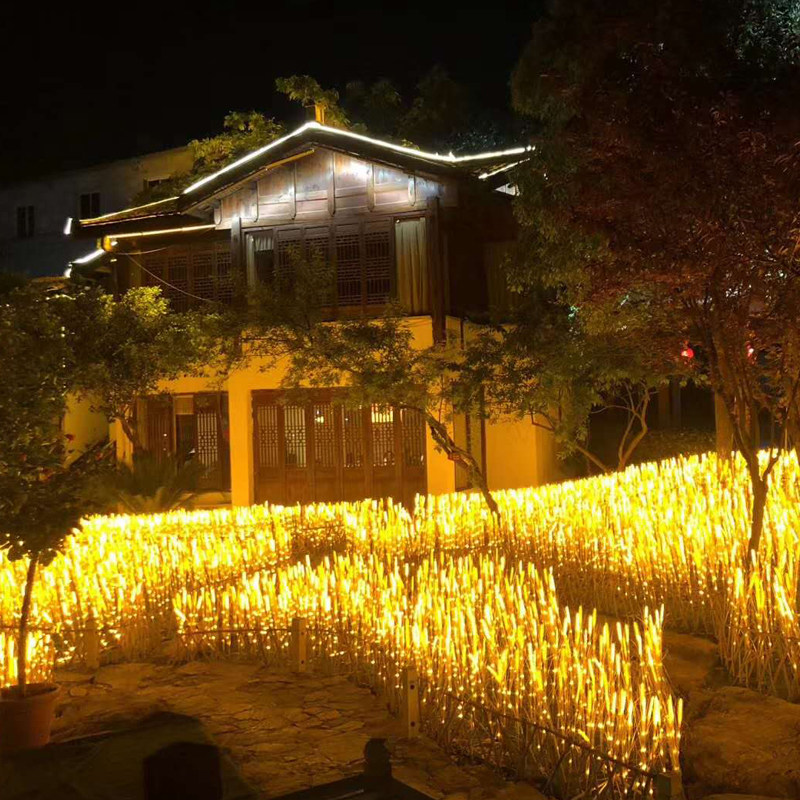 LED luminous firefly lamp dynamic rocking butterfly styling lamp outdoor lawn beauty Chen brightening lamp view lamp