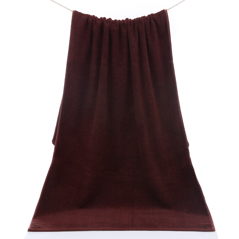 Dark Brown Towel, All-Cotton Towel, Hotel Bath Towel, Flame-Retardant for Fire Therapy, Massage, Beauty Salon, Foot Massage, Sofa Cover Blanket