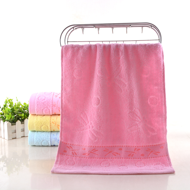 10 Towels, Cotton, Absorbent, Soft, Wedding Celebration Return Gift, Adult Household Face Towel, Dragonfly Thickened Towel 