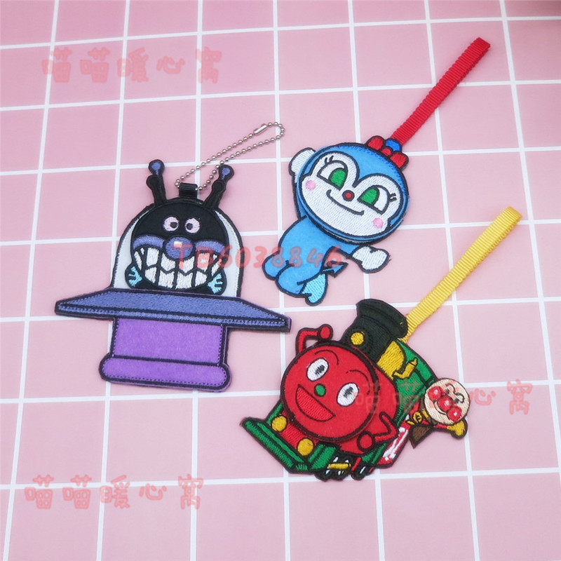 Superhero Pendant Privacy Name Tag Baby Card Kids Backpack Label Embroidery Cloth Patch Crossbody Bag Series