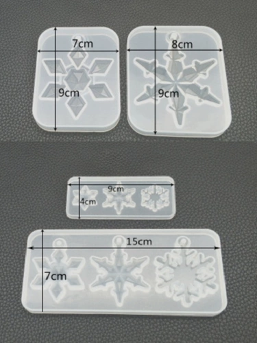 Фондан, аксессуар, подвеска, силиконовая форма, со снежинками