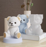 Мультяшная трехмерная силиконовая форма, с медвежатами, «сделай сам»