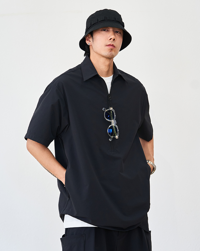 TANOXI CORDURA POLO T015 functions outdoor waterproof semi-laced loose short sleeve tanosi