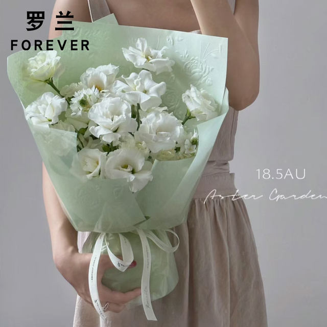 Roland rose texture embossed paper bouquet wrapping paper three-dimensional embossed Fenghua paper flowers and floral materials