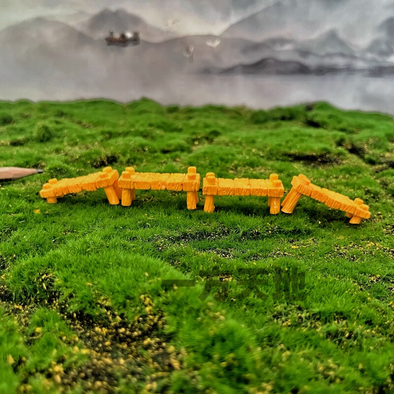 Scene Model Simulation Miniature Dock Wooden Pier Micro-Scenery Sand Table Shooting Props Landscaping Decoration Ornaments