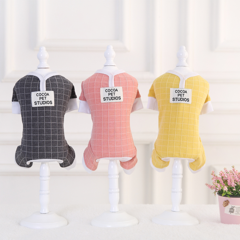 Áo len dệt kim ca cao Hani Jacquard Áo bốn chân Quần áo thú cưng giản dị Teddy VIP Dog Quần áo - Quần áo & phụ kiện thú cưng bộ quần áo thú cưng