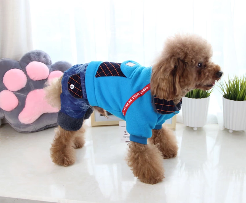 Coco Hani Quần áo thú cưng thông thường Mô hình mùa đông Chó lông bốn chân Teddy Quần áo VIP - Quần áo & phụ kiện thú cưng quần áo chó poodle