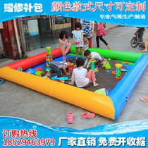 Outdoor inflatable sand pool playing water pool Beach Pool beach pool Family Fishing Pond fun fishing fishing square stall Cassia sub pool