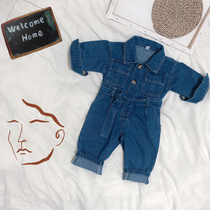 Boy denim jumpsuit 2020 Spring and Autumn new children overalls female child foreign style ha clothes