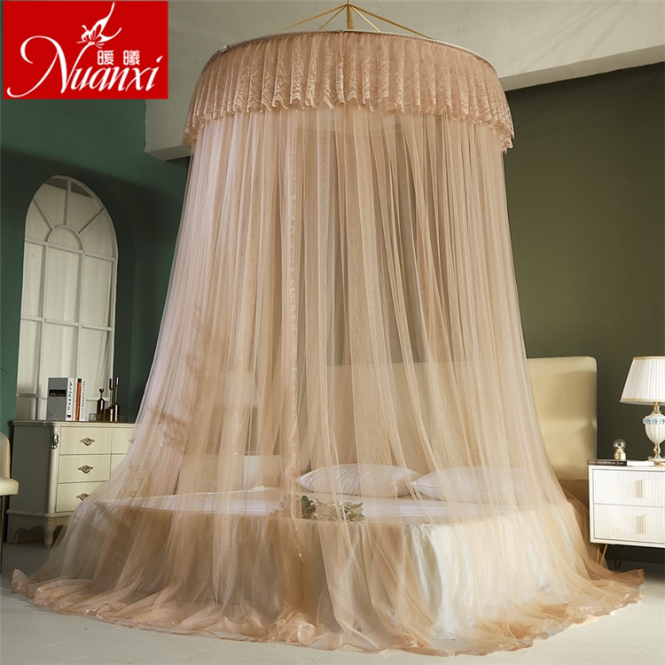 Extra - ceiling net encryption thickening household European court single door free installation of floor dome net 2 0m bed