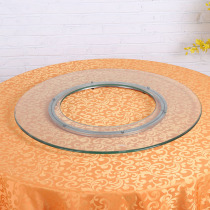 Hot pot turntable tempered glass round table dining table hollow turntable middle opening turntable round table with holes