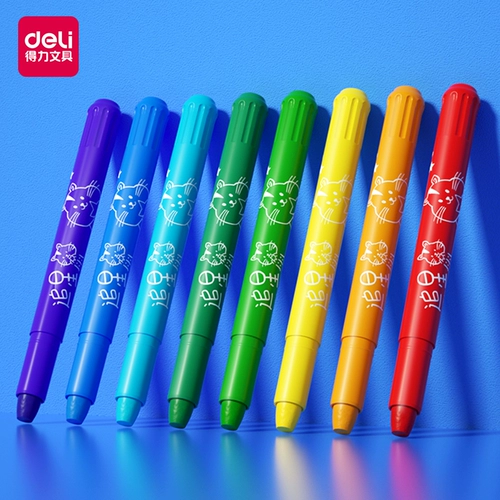 Детские мелки, безопасная водорастворимая масляная пастель для детского сада, детская художественная кисть для раннего возраста, 24 цветов, 48 цветов, можно стирать