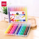 Мелки, акварель, детский комплект для школьников, цветные карандаши, кисть, 48 цветов, можно стирать