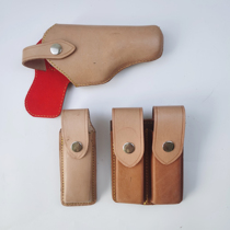 64 92 first layer yellow leather waist pistol sleeve double row bullet sleeve single double invisible children's toy