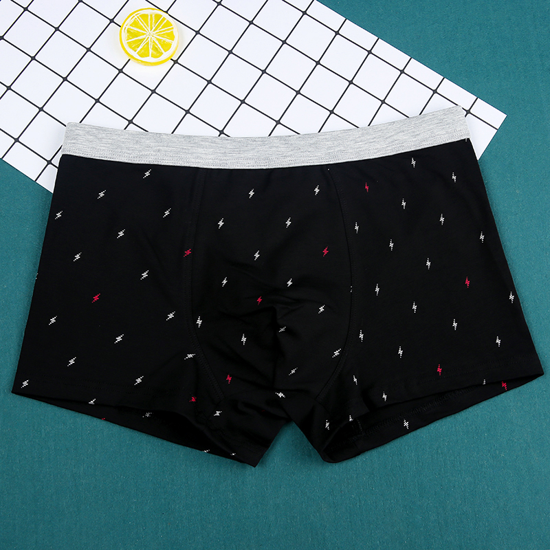 Của nam giới đồ lót cotton shorts cộng với phân bón XL cotton thanh niên triều nam bốn góc chất béo lớn red boyshort