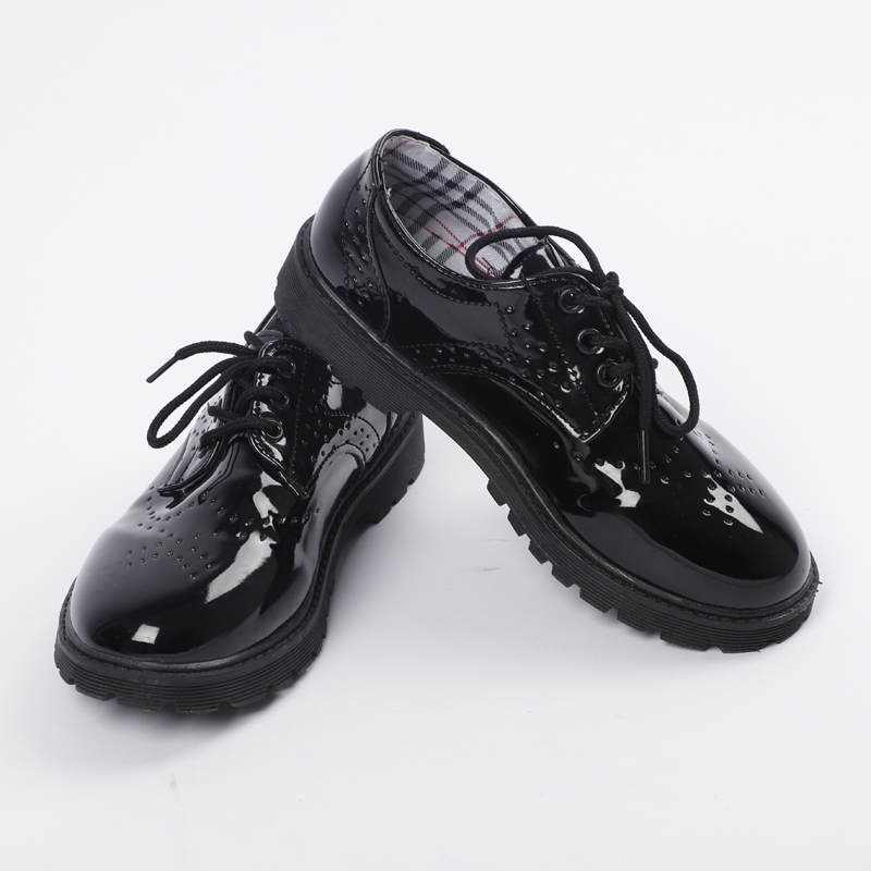 Children's shoes boys suit with special black dance performances hosting shoes shoes shoes and shoes