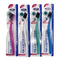 Dettek preparation of long charcoal toothbrushes with small head fine soft hair cultivation of gingival anti-atrophy without injury of gingivae