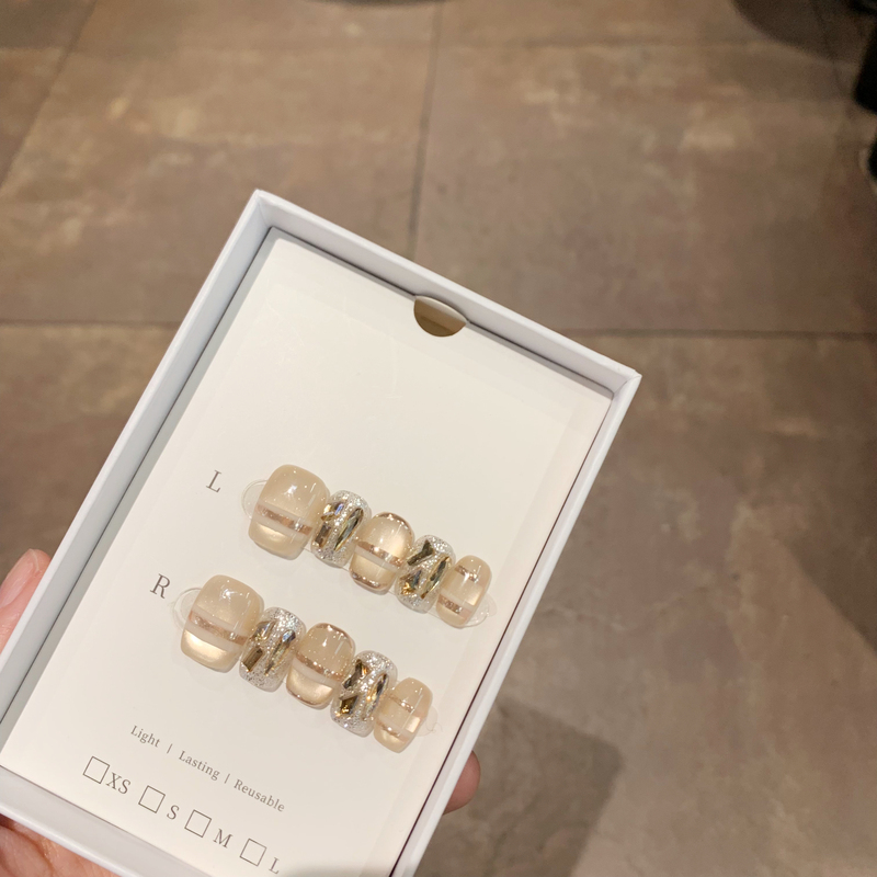 Old Money Gold Coins | Xbay Store Same Style Cat Eye Nail Art High-End Light Luxury Short Nails Handmade Wearable Nails Old Money Gold Coins | Xbay Store Same Style Cat Eye Nail Art High-End Light Luxury Short Nails Handmade Wearable Nails