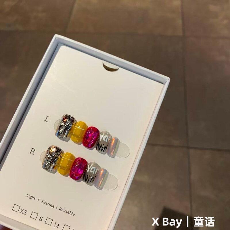 Fairy Tale | Xbay Store Design-Inspired High-End Nail Art, Short Nails, Handmade Wearable Nail Patches with a Sense of Design