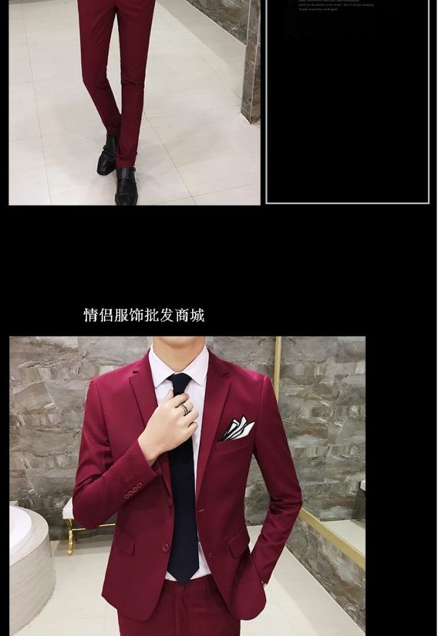 Bộ đồ công sở phù hợp với bộ đồ ba mảnh nam giới chuyên nghiệp trang phục công sở nam thần hai khóa nhỏ phù hợp với đôi ngực áo khoác nam