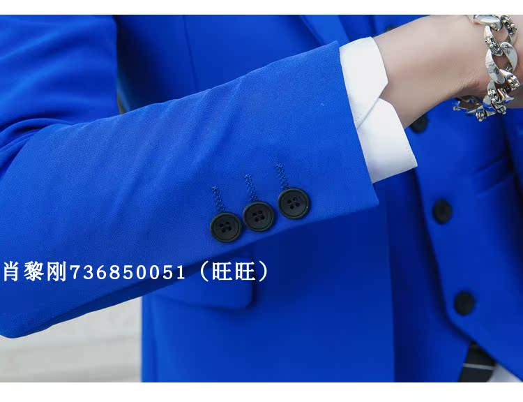 Bộ đồ đơn và đôi nam phù hợp với siêu mỏng Phiên bản Hàn Quốc của hộp đêm Nhà tạo mẫu tóc sân nhỏ miền Tây tổ chức trang phục ba mảnh thanh niên áo vest nam