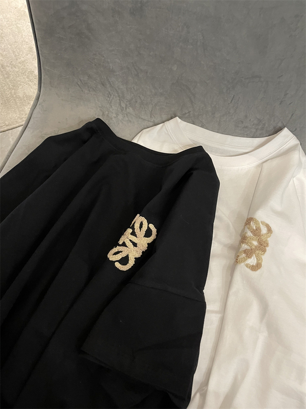 Thegaoz 7/26 Hot-Selling Women's Pure Cotton High-End Loose Fit Short Sleeve T-Shirt 2024 New Summer Style