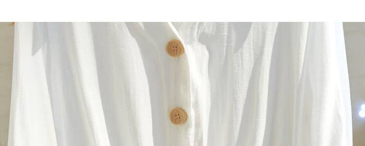 Одежда модная солнца защиты 白衬衫女半袖薄款夏季胖妹妹大码宽松显瘦系带短款上衣简约雪纺衫