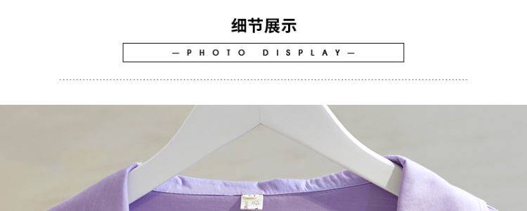 Одежда модная солнца защиты 白衬衫女半袖薄款夏季胖妹妹大码宽松显瘦系带短款上衣简约雪纺衫