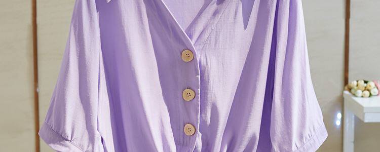 Одежда модная солнца защиты 白衬衫女半袖薄款夏季胖妹妹大码宽松显瘦系带短款上衣简约雪纺衫