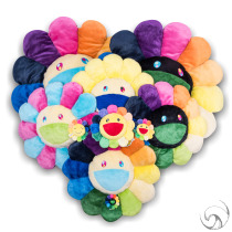 (Domestic spot)Takashi Murakami Sun Flower colorful doll pillow moma pillow plush decoration doll