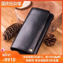(Domestic spot) goros point gold long financial wallet Takahashi wulang leather leather bag long money cloth bag
