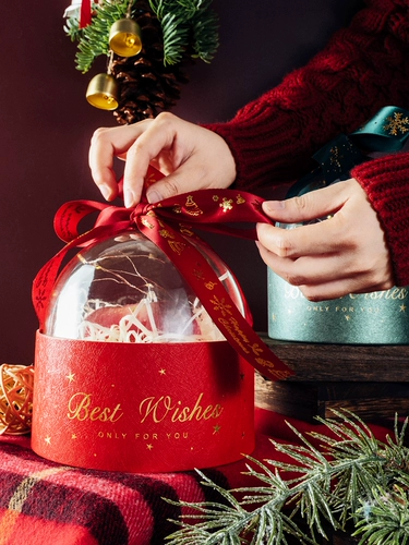 Apple, защитный амулет, рождественская подарочная коробка, креативная прозрачная сумка, подарок на день рождения