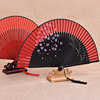 Big red gift fan Chinese style women's ancient style classical Han costume photography dance cheongsam craft hand spray painting